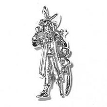 Load image into Gallery viewer, Charms. Sterling Silver, 5.3mm Width by 9.6mm Length by 22.3mm Height, Pirate Charm. Quantity Per Pack: 1 Piece.
