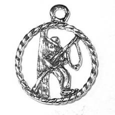 Charms. Sterling Silver, 18.3mm Width by 2.6mm Length by 22.5mm Height, Fisherman Charm. Quantity Per Pack: 1 Piece.