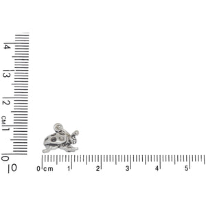 Sterling Silver, 13.8mm Width by 9.2mm Length by 10.3mm Height, Ladybug Charm. Quantity Per Pack: 1 Piece.