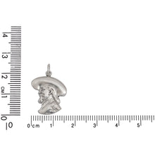 Load image into Gallery viewer, Sterling Silver, 16.5mm Width by 1.8mm Length by 20.9mm Height, Buffalo Bill Charm. Quantity Per Pack: 1 Piece.
