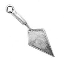 Load image into Gallery viewer, Charms. Sterling Silver, 8.5mm Width by 4.3mm Length by 26.0mm Height, Hand Trowel Charm. Quantity Per Pack: 1 Piece.
