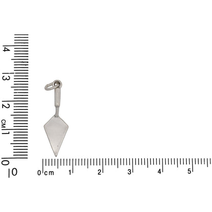 Sterling Silver, 8.5mm Width by 4.3mm Length by 26.0mm Height, Hand Trowel Charm. Quantity Per Pack: 1 Piece.
