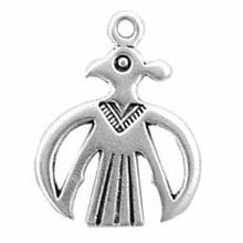 Load image into Gallery viewer, Charms. Sterling Silver, 19.2mm Width by 1.1mm Length by 24.8mm Height, Thunderbird Charm. Quantity Per Pack: 1 Piece.
