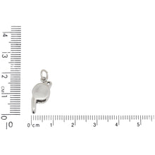 Load image into Gallery viewer, Sterling Silver, 8.1mm Width by 6.4mm Length by 17.9mm Height, Whistle Charm. Quantity Per Pack: 1 Piece.
