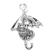 Charms. Sterling Silver, 16.7mm Width by 8.6mm Length by 24.4mm Height, 