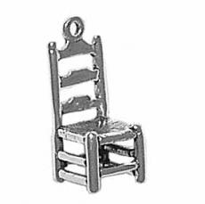 Charms. Sterling Silver, 8.2mm Width by 8.1mm Length by 19.6mm Height, Chair Charm. Quantity Per Pack: 1 Piece.