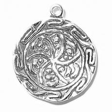 Charms. Sterling Silver, 19.6mm Width by 4.6mm Length by 22.6mm Height, Plate Charm. Quantity Per Pack: 1 Piece.