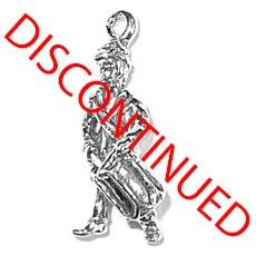 Charms. Sterling Silver, 8.4mm Width by 7.7mm Length by 21.1mm Height, Confederate Soldier Charm. Quantity Per Pack: 1 Piece.