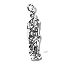 Charms. Sterling Silver, 5.9mm Width by 4.9mm Length by 24.5mm Height, Venus De Milo Charm. Quantity Per Pack: 1 Piece.