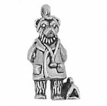 Load image into Gallery viewer, Charms. Sterling Silver, 10.3mm Width by 8.6mm Length by 21.5mm Height, Doctor Bear Charm. Quantity Per Pack: 1 Piece.
