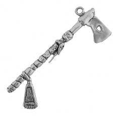 Charms. Sterling Silver, 16.7mm Width by 3.6mm Length by 35.1mm Height, Tomahawk Charm. Quantity Per Pack: 1 Piece.