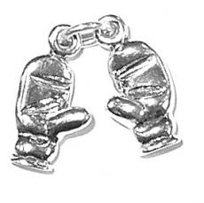 Charms. Sterling Silver, 7.2mm Width by 4.5mm Length by 13.8mm Height, Mittens Charms. Quantity Per Pack: 1 Piece.