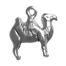 Charms. Sterling Silver, 13.9mm Width by 4.3mm Length by 15.3mm Height, Camel Charm. Quantity Per Pack: 1 Piece.