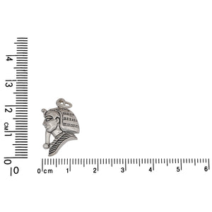 Sterling Silver, 13.6mm Width by 2.5mm Length by 21.5mm Height, King Tutankhamun Charm. Quantity Per Pack: 1 Piece.