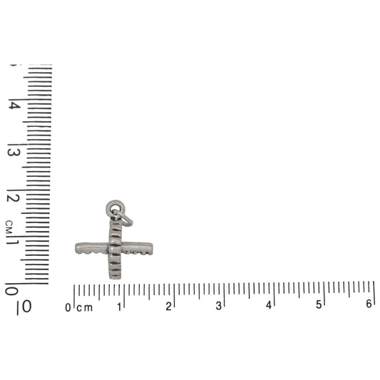 Sterling Silver, 15.5mm Width by 11.9mm Length by 15.9mm Height, Ab Roller Charm. Quantity Per Pack: 1 Piece.