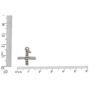 Sterling Silver, 15.5mm Width by 11.9mm Length by 15.9mm Height, Ab Roller Charm. Quantity Per Pack: 1 Piece.