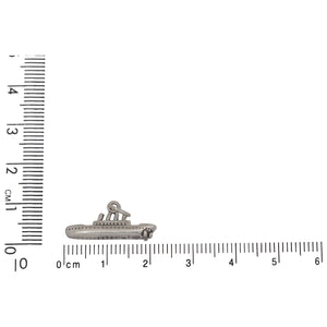 Sterling Silver, 21.2mm Width by 3.9mm Length by 9.6mm Height, Titanic Charm. Quantity Per Pack: 1 Piece.