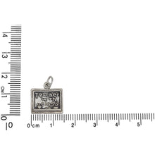 Load image into Gallery viewer, Sterling Silver, 14.8mm Width by 2.0mm Length by 15.2mm Height, Blackboard Charm. Quantity Per Pack: 1 Piece.
