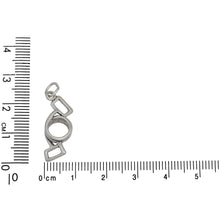 Load image into Gallery viewer, Sterling Silver, 9.3mm Width by 3.8mm Length by 22.3mm Height, Fitness Equipment Charm. Quantity Per Pack: 1 Piece.
