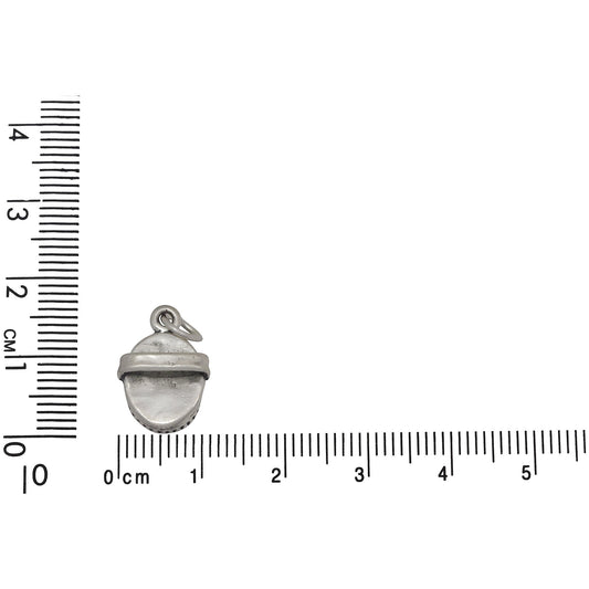Sterling Silver, 11.2mm Width by 7.3mm Length by 15.4mm Height, Dandy Horse Brush Charm. Quantity Per Pack: 1 Piece.