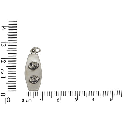 Sterling Silver, 10.0mm Width by 6.5mm Length by 26.0mm Height, Wake Board Charm. Quantity Per Pack: 1 Piece.