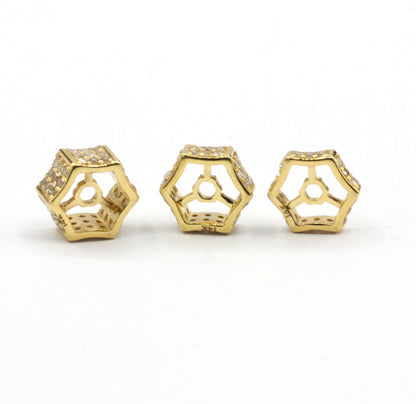 14K Gold 8 mm Tyre Pave Diamond Bead .14K Gold Diamond Beads Tyre, Genuine handmade pave diamond Beads.