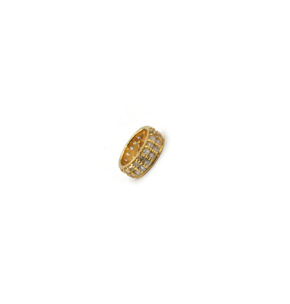14K Gold 8 mm Round Tyre Pave Diamond Bead .14K Gold Diamond Beads Tyre, Genuine handmade pave diamond Beads.