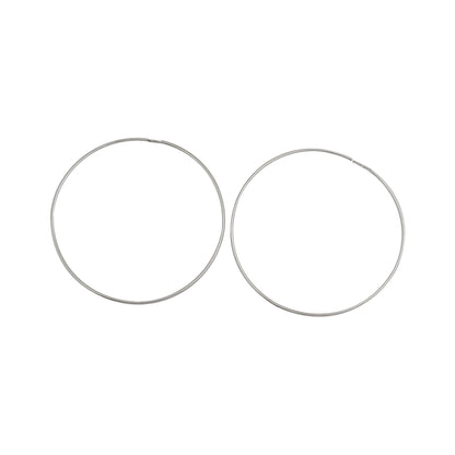 Sterling Silver, 22.0 Gauge, 35.0mm Width / Height, Beading Hoop. Quantity per pack: 10 Pieces.