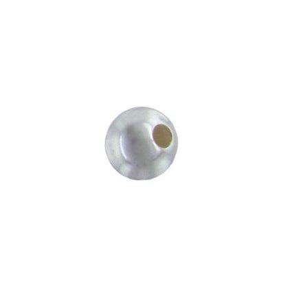 Sterling Silver, 5.0mm Width / Length / Height, Smooth Large Hole Round Bead. Quantity per pack: 50 Pieces.