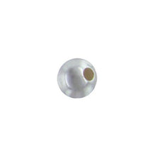 Load image into Gallery viewer, Sterling Silver, 5.0mm Width / Length / Height, Smooth Large Hole Round Bead. Quantity per pack: 50 Pieces.
