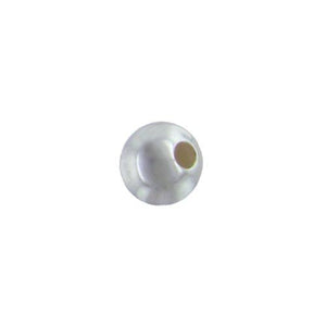 Sterling Silver, 5.0mm Width / Length / Height, Smooth Large Hole Round Bead. Quantity per pack: 50 Pieces.