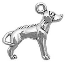 Charms. Sterling Silver, 16.8mm Width by 6.0mm Length by 16.2mm Height, Rhodesian Ridgeback Dog Charm. Quantity Per Pack: 1 Piece.