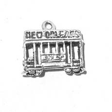 Charms. Sterling Silver, 16.0mm Width by 6.3mm Length by 13.9mm Height, New Orleans River Boat Charm. Quantity Per Pack: 1 Piece.