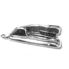 Charms. Sterling Silver, 5.3mm Width by 9.4mm Length by 26.5mm Height, Stapler Charm. Quantity Per Pack: 1 Piece.