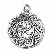 Charms. Sterling Silver, 17.5mm Width by 3.6mm Length by 20.9mm Height, Plate With Decoration Charm. Quantity Per Pack: 1 Piece.