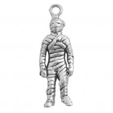 Charms. Sterling Silver, 9.6mm Width by 7.5mm Length by 28.5mm Height, Mummy Charm. Quantity Per Pack: 1 Piece.