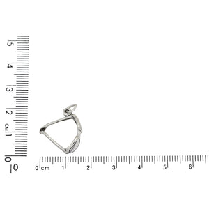 Sterling Silver, 16.7mm Width by 5.7mm Length by 19.5mm Height, Sunglasses Charm. Quantity Per Pack: 1 Piece.