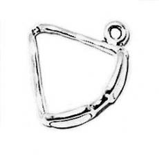 Charms. Sterling Silver, 16.7mm Width by 5.7mm Length by 19.5mm Height, Sunglasses Charm. Quantity Per Pack: 1 Piece.