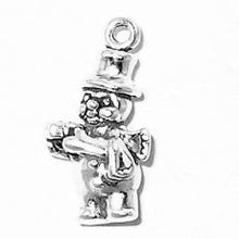 Load image into Gallery viewer, Charms. Sterling Silver, 11.4mm Width by 7.4mm Length by 20.8mm Height, Snowman Charm. Quantity Per Pack: 1 Piece.
