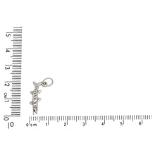 Load image into Gallery viewer, Sterling Silver, 9.0mm Width by 4.4mm Length by 20.6mm Height, Barracuda Charm. Quantity Per Pack: 1 Piece.
