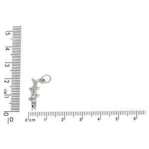 Sterling Silver, 9.0mm Width by 4.4mm Length by 20.6mm Height, Barracuda Charm. Quantity Per Pack: 1 Piece.