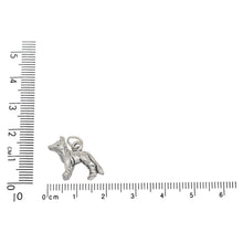 Load image into Gallery viewer, Sterling Silver, 18.6mm Width by 5.3mm Length by 15.4mm Height, Border Collie Dog Charm. Quantity Per Pack: 1 Piece.
