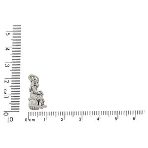 Sterling Silver, 10.2mm Width by 8.8mm Length by 20.8mm Height, Girl's First Communion Charm. Quantity Per Pack: 1 Piece.