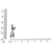 Load image into Gallery viewer, Sterling Silver, 9.3mm Width by 5.2mm Length by 25.1mm Height, Hula Dancer Charm. Quantity Per Pack: 1 Piece.
