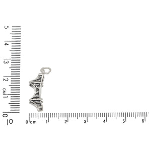 Sterling Silver, 6.1mm Width by 8.4mm Length by 22.1mm Height, Golden Gate Bridge Charm. Quantity Per Pack: 1 Piece.