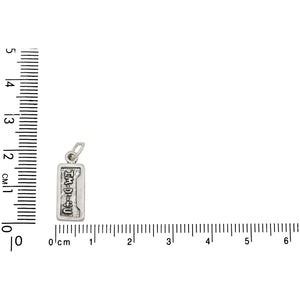 Sterling Silver, 7.2mm Width by 1.7mm Length by 19.0mm Height, IM-D1-4U (I'm The One For You) Vanity Plate Charm. Quantity Per Pack: 1 Piece.