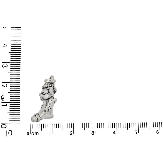 Sterling Silver, 10.2mm Width by 10.1mm Length by 22.5mm Height, Kitten in Stocking Charm. Quantity Per Pack: 1 Piece.