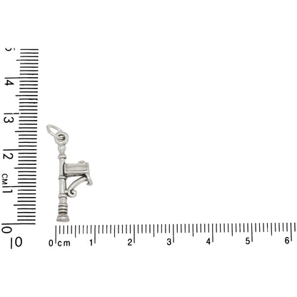 Sterling Silver, 9.8mm Width by 4.0mm Length by 23.8mm Height, Mailbox Charm. Quantity Per Pack: 1 Piece.