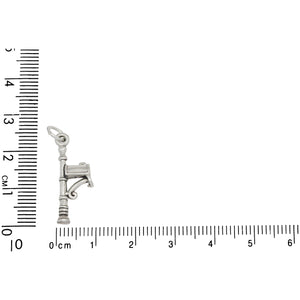 Sterling Silver, 9.8mm Width by 4.0mm Length by 23.8mm Height, Mailbox Charm. Quantity Per Pack: 1 Piece.