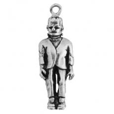 Charms. Sterling Silver, 10.8mm Width by 5.7mm Length by 32.4mm Height, Frankenstein Charm. Quantity Per Pack: 1 Piece.